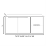 ארון אמבטיה תלוי S021 3