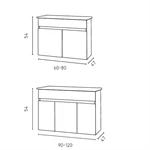 ארון אמבטיה תלוי פורמייקהS031 2