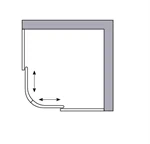 מקלחון פינתי מעוגל S523 2