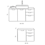 ארון אמבטיה SS039 3