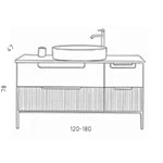 ארון אמבטיה SS059 3