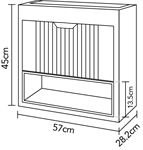 ארון אמבטיה תלוי מעוצב M1 4